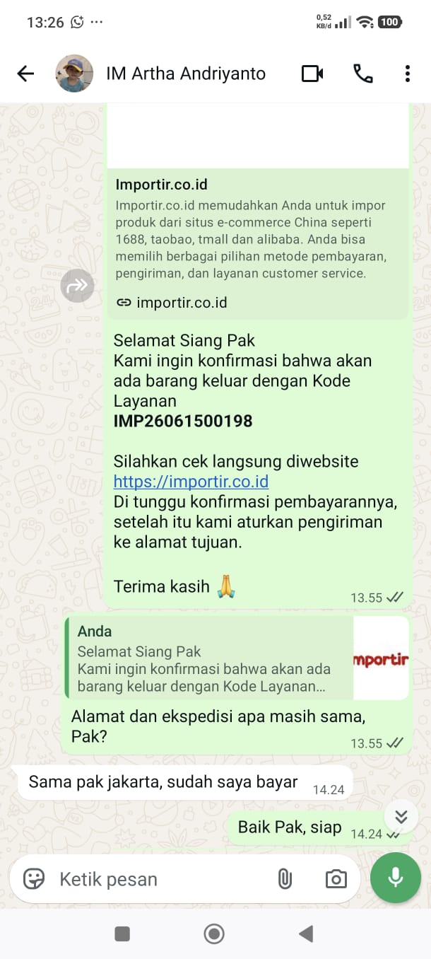 Testimoni WhatsApp Arth********anto